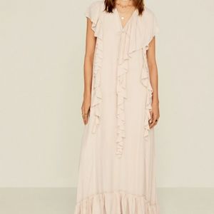 MNG by Mango Ruffled Flowy Dress